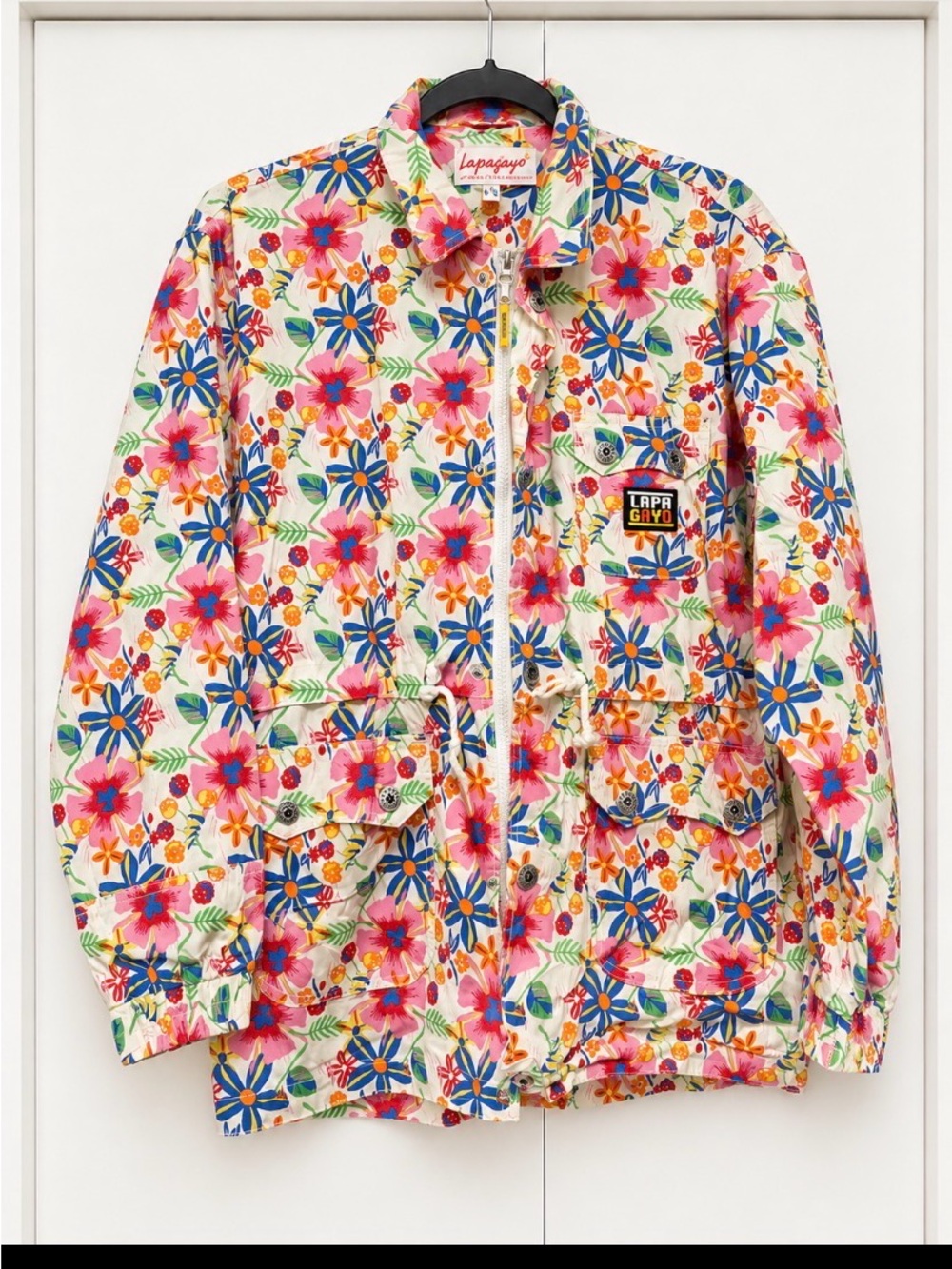 Lapagayo Hollander windbreaker jacket floral size M160/84A lightweight lined